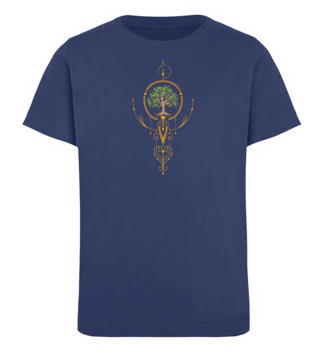 Baum mit Ornamenten - Kinder Bio T-Shirt