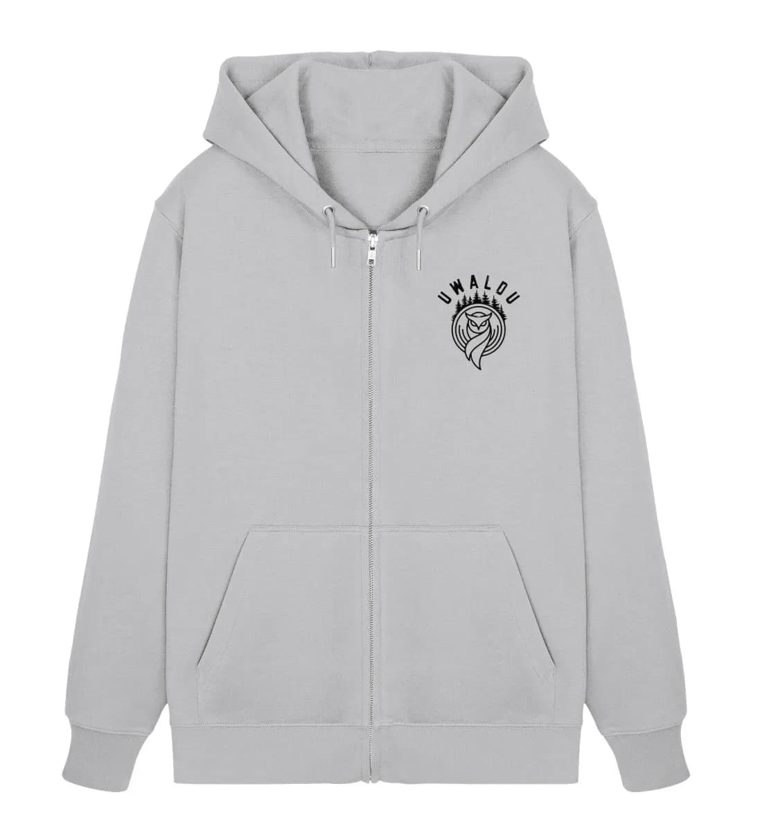 Der Wolf in den Bergen - Unisex Organic Zipper