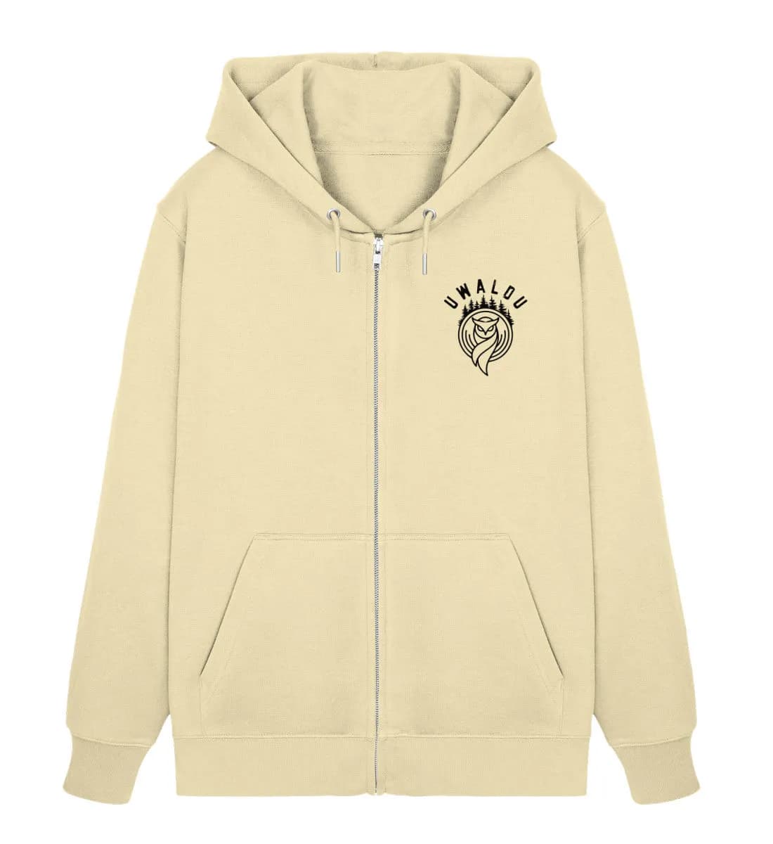 Der Wolf in den Bergen - Unisex Organic Zipper