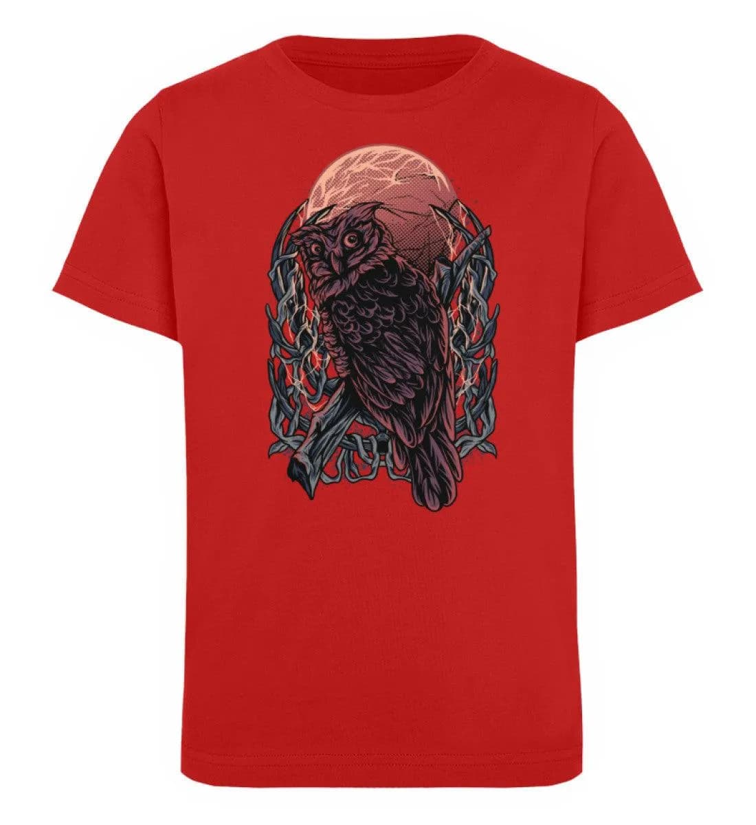 Eule Blutmond - Kinder Bio T-Shirt