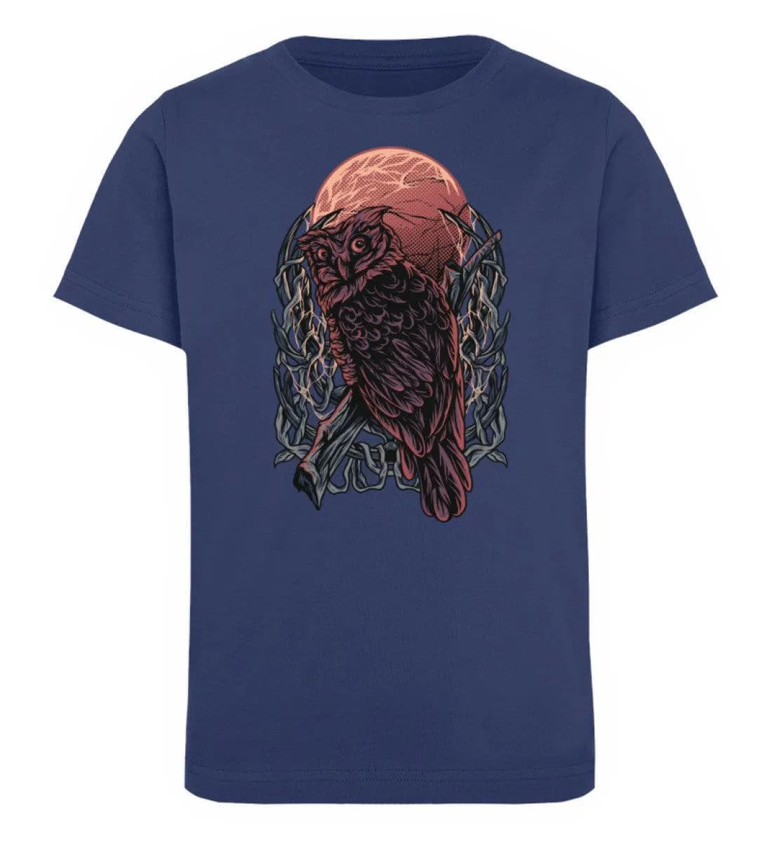 Eule Blutmond - Kinder Bio T-Shirt