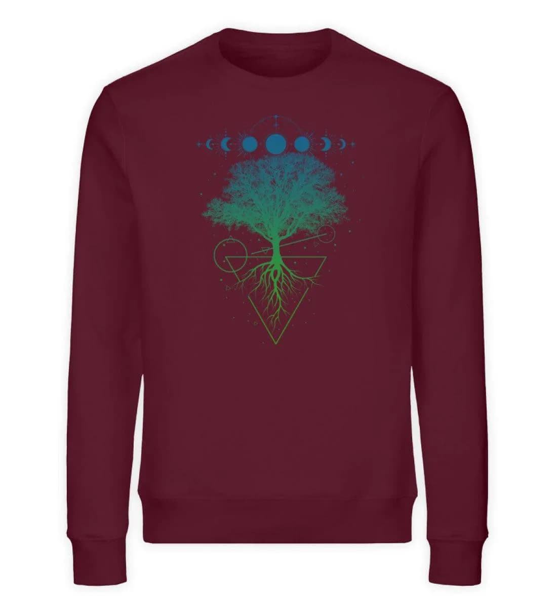 Baum Mondphasen - Unisex Bio Sweatshirt