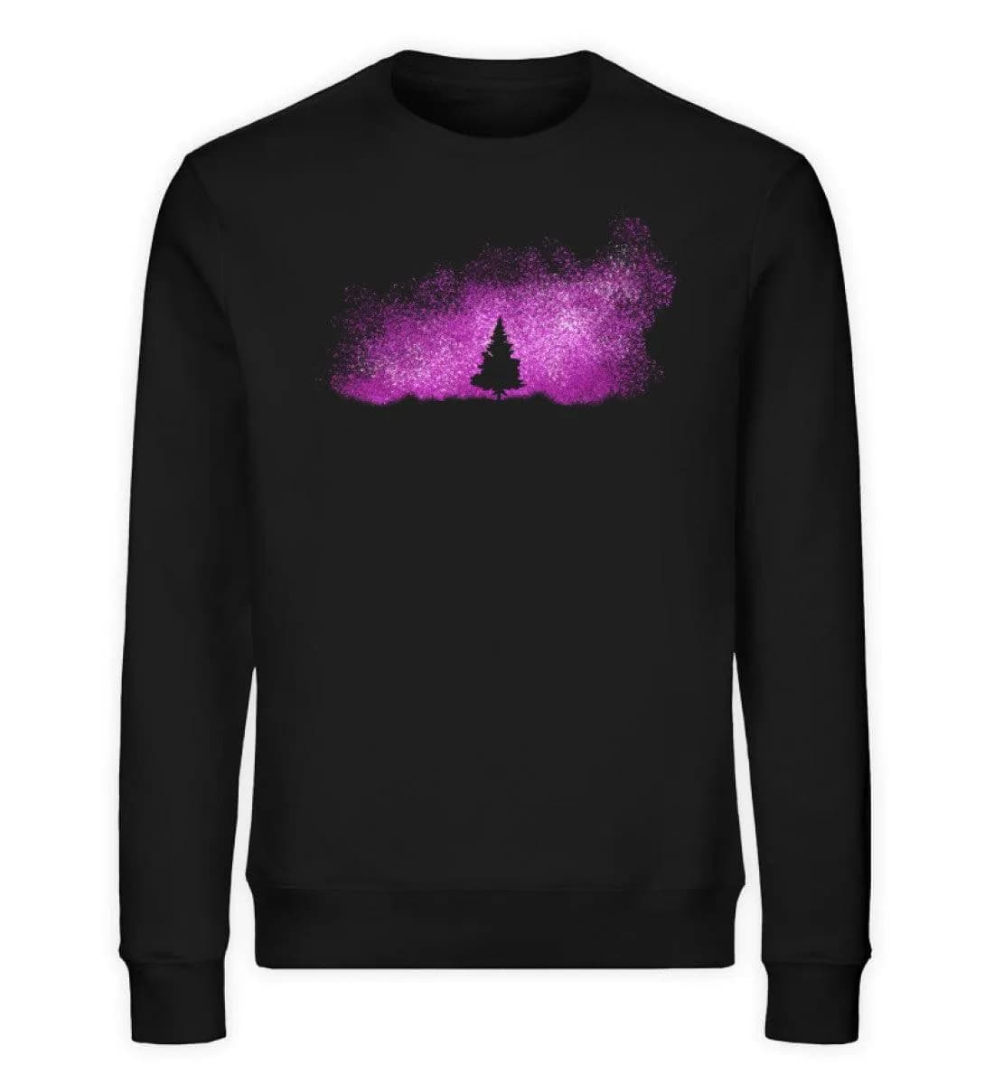 Baum im Sternenhimmel orange - Unisex Bio Sweatshirt