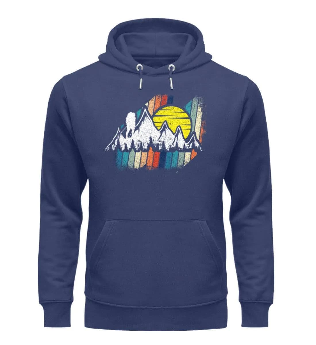 Berge mit Sonne - Unisex Premium Bio Hoodie