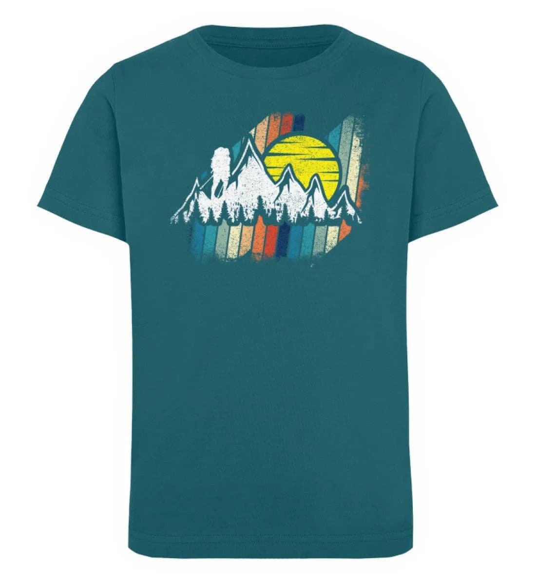 Berge mit Sonne - Kinder Bio T-Shirt