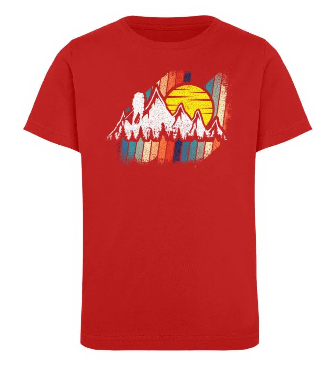Berge mit Sonne - Kinder Bio T-Shirt