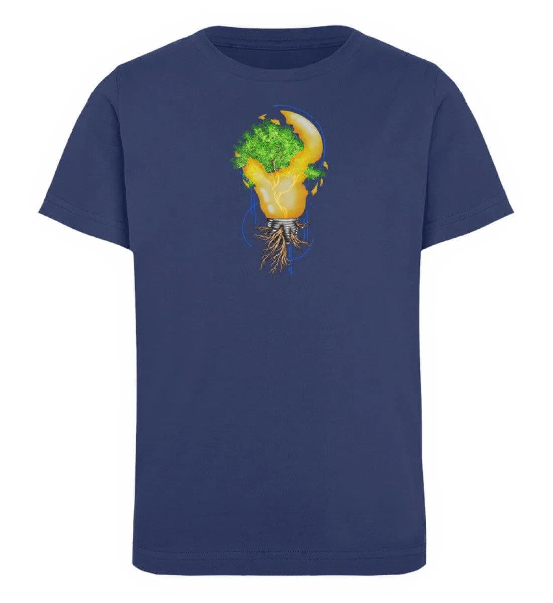 Tree in broken lightbulb - Kinder Bio T-Shirt