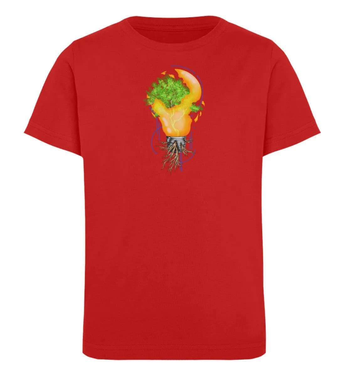 Tree in broken lightbulb - Kinder Bio T-Shirt