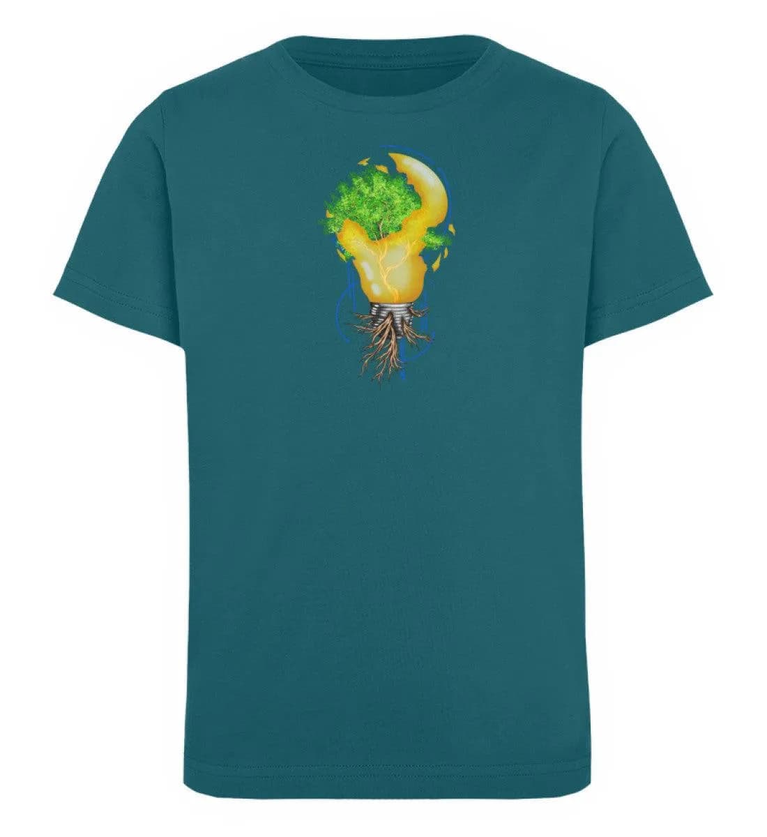 Tree in broken lightbulb - Kinder Bio T-Shirt