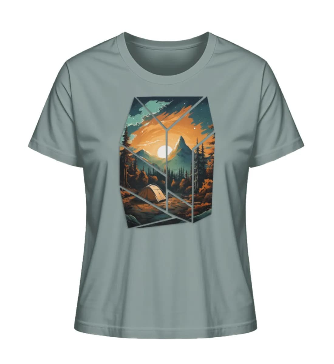 Camping in nature - Damen Premium Bio Shirt