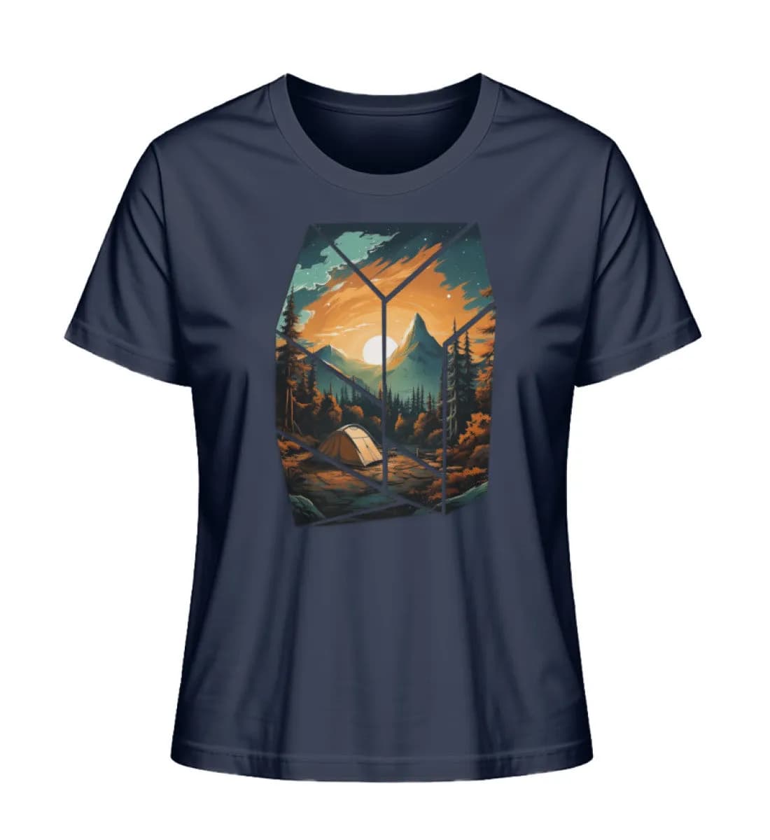 Camping in nature - Damen Premium Bio Shirt