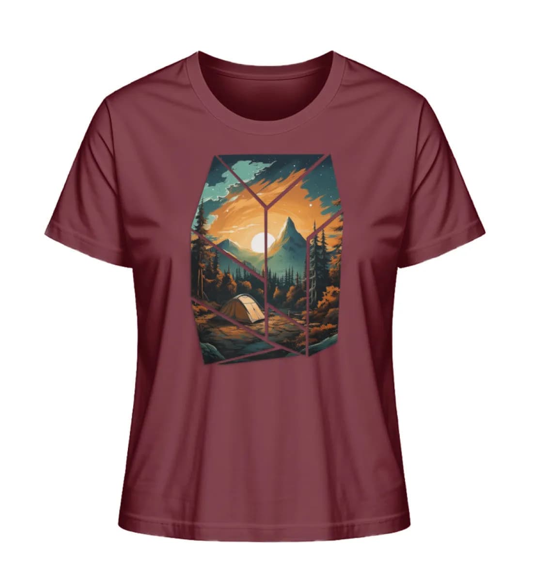 Camping in nature - Damen Premium Bio Shirt