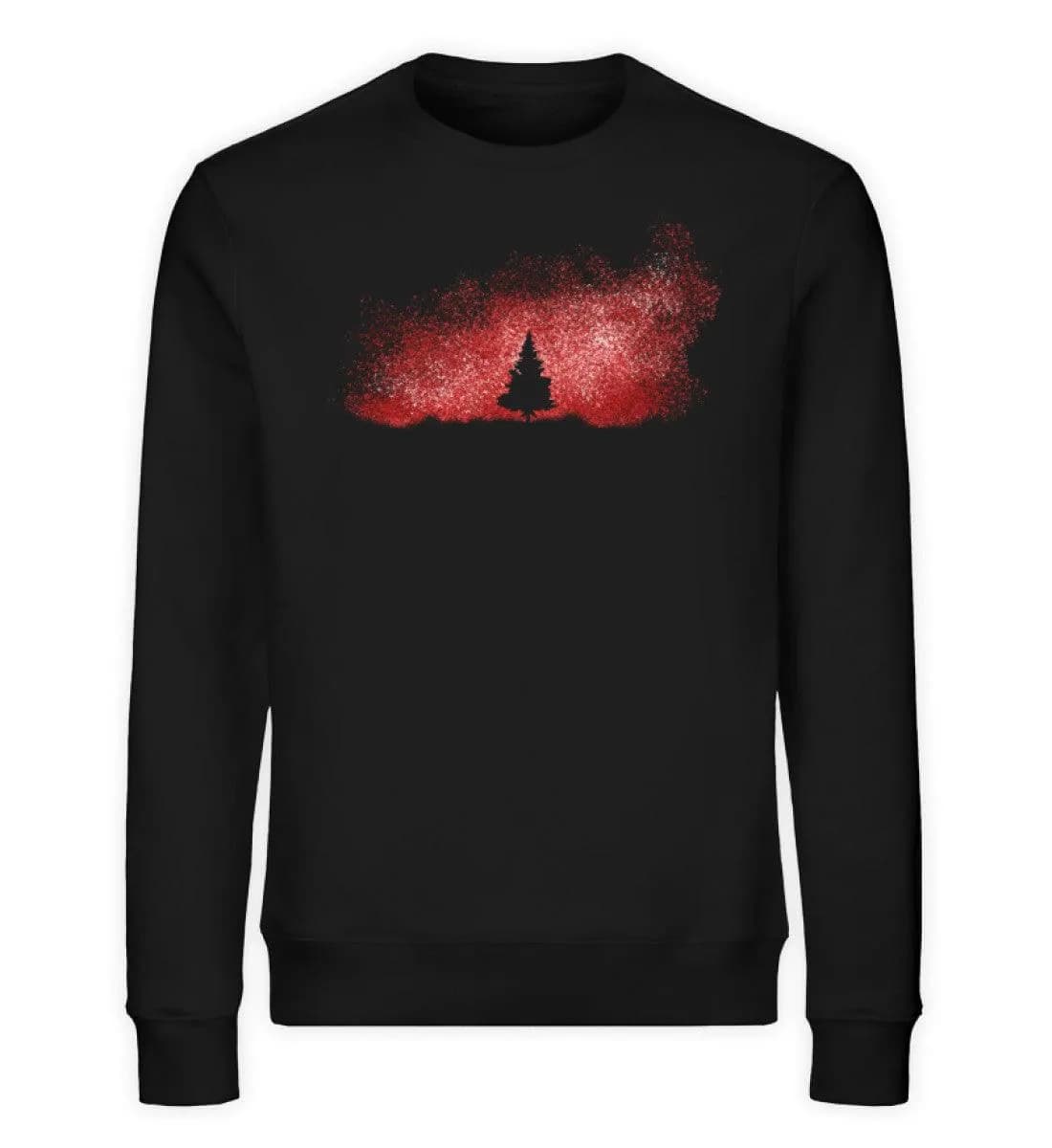 Baum im Sternenhimmel orange - Unisex Bio Sweatshirt
